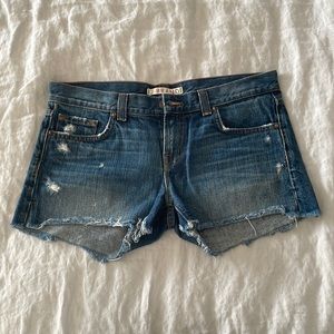 J Brand Low Rise Cutoff Jean Shorts